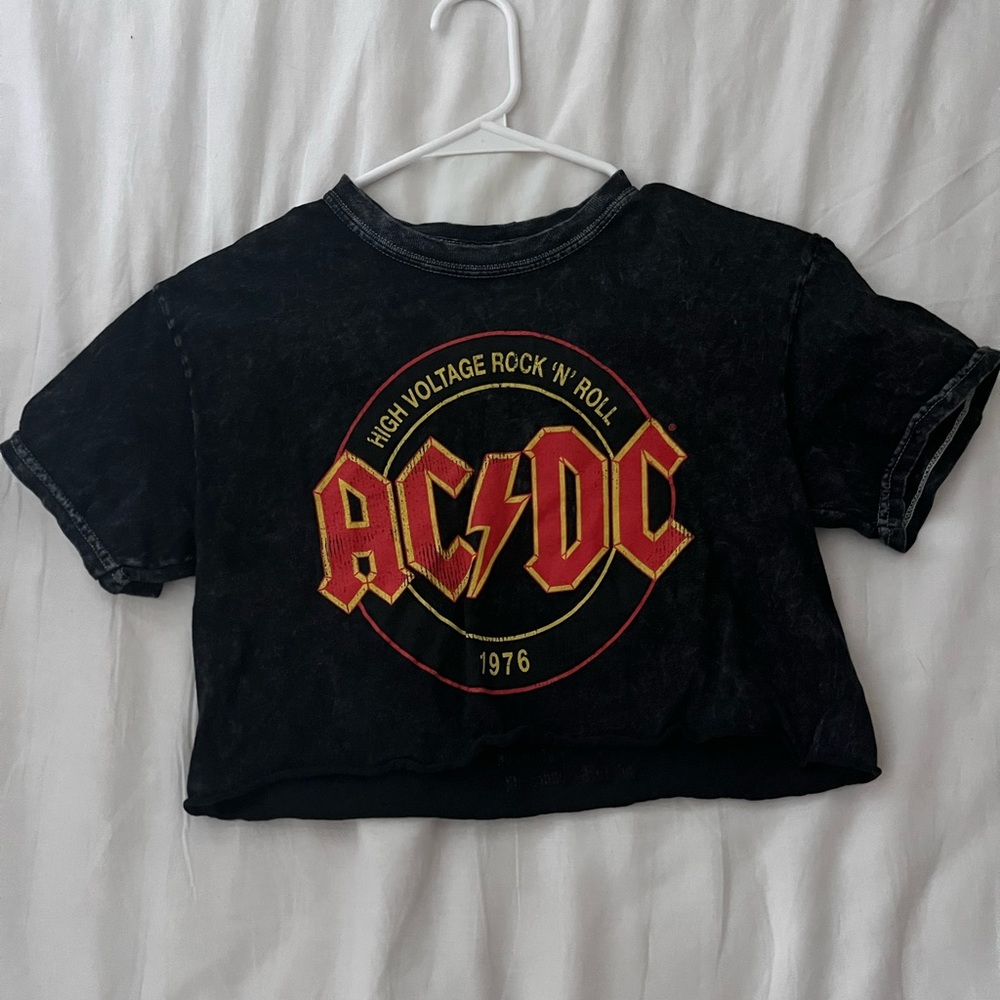 AC/DC Small Crop T-Shirt